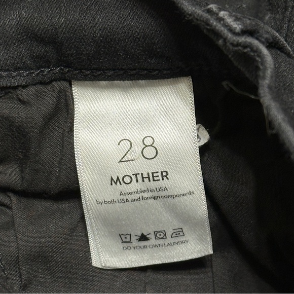 Mother The Hustler Ankle Fray In Black Not Guilty Size 28 - Picture 12 of 14